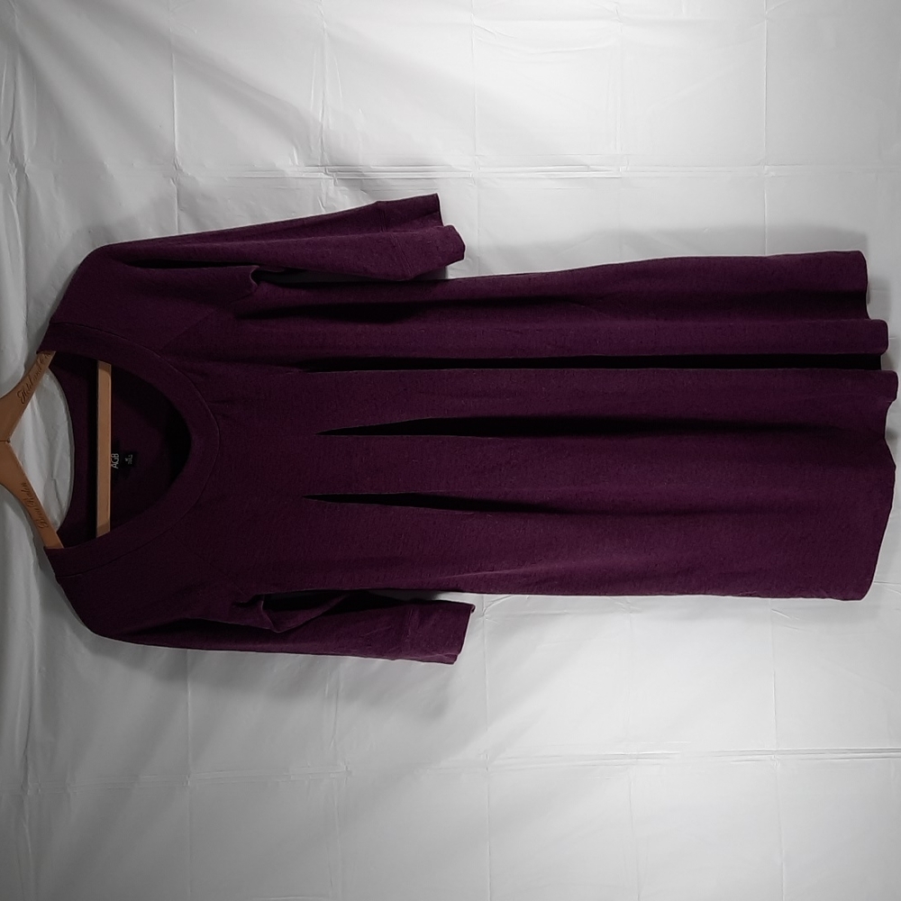 AGB PURPLE 3/4 SLEEVE DRESS SZ M